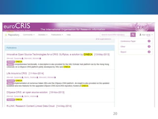 20
This is the
clustering level
Contextual
facets
 