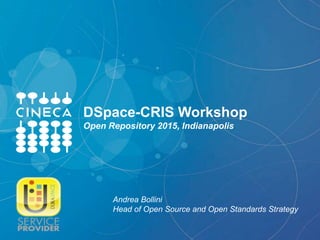 DSpace-CRIS Workshop OR2015: Slides Slide 1