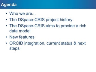 DSpace-CRIS Workshop OR2015: Slides Slide 2