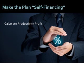 3636
Make the Plan “Self-Financing”
Calculate Productivity Profit
 