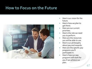 6767
How to Focus on the Future
 Here’s our vision for the
future.
 Here’s how we plan to
get there.
 Here are our curr...