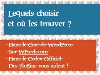 Choisir les bons Hooks dans vos Développements WordPress