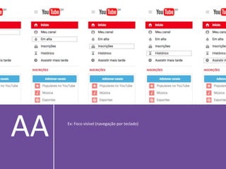 AA Ex: Foco visível (navegação por teclado)
 