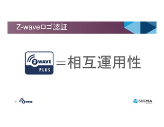 Z-waveロゴ認証
====相互運用性相互運用性相互運用性相互運用性
6
====相互運用性相互運用性相互運用性相互運用性
 