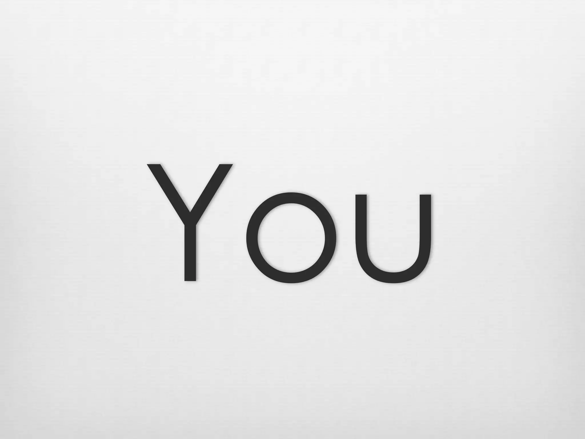 You