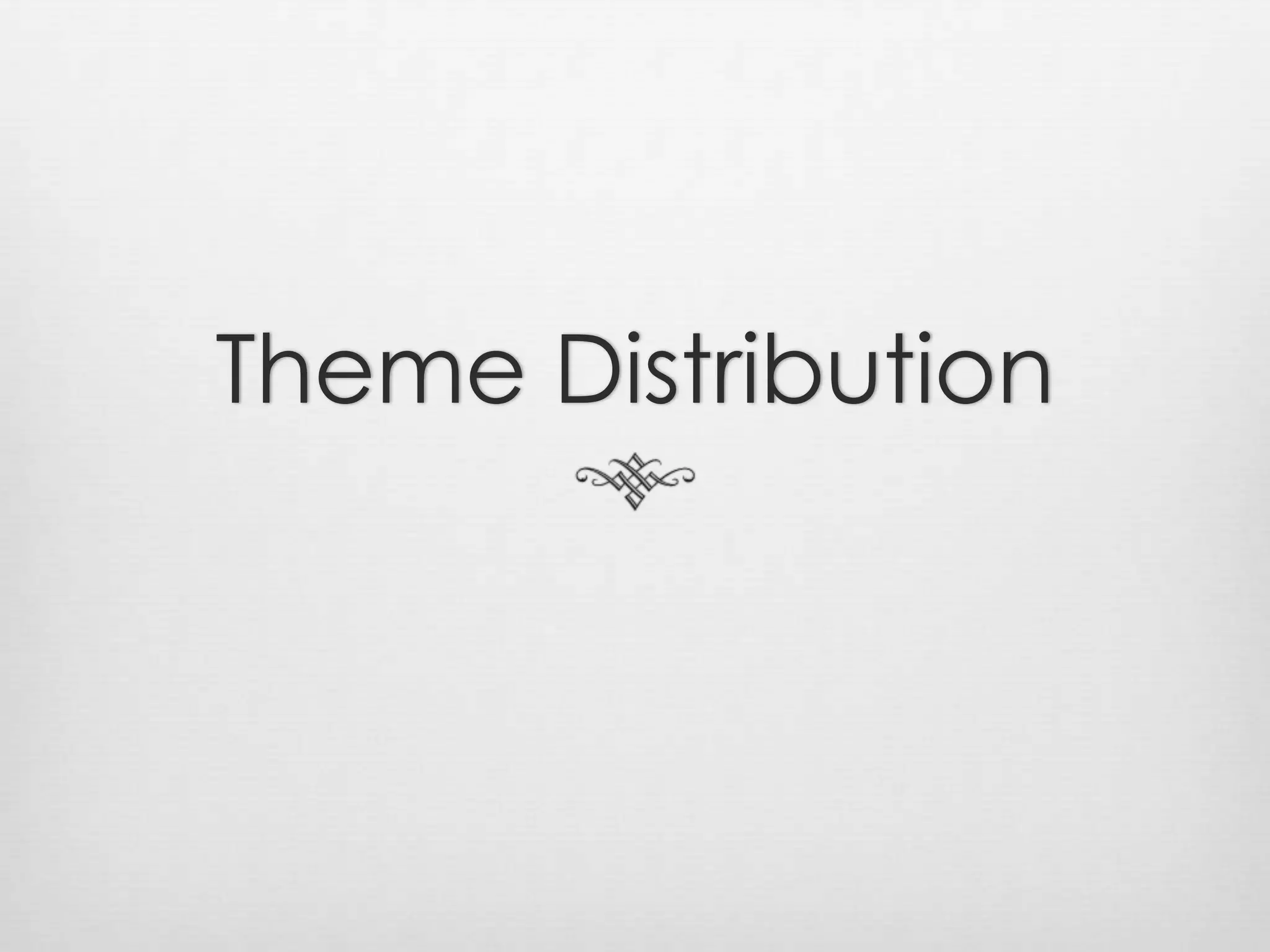 Theme Distribution