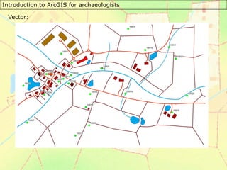 Introduction to ArcGIS for archaeologists
Vector:
 