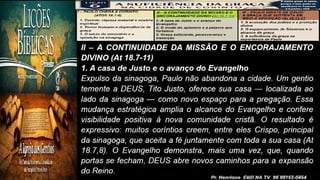 Slides Lição 6, CPAD, A suficiência da Graça na cidade de Corinto, 3Tr26,