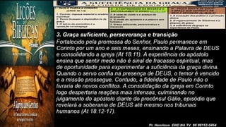 Slides Lição 6, CPAD, A suficiência da Graça na cidade de Corinto, 3Tr26,
