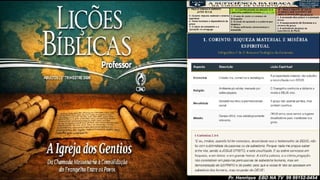 Slides Lição 6, CPAD, A suficiência da Graça na cidade de Corinto, 3Tr26,