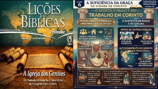 Slides Lição 6, CPAD, A suficiência da Graça na cidade de Corinto, 3Tr26,
