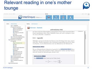 Interlingua: Linking Textbooks Across Different Languages | PPTX