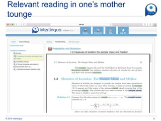 Interlingua: Linking Textbooks Across Different Languages | PPTX
