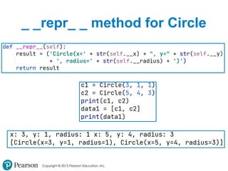 Copyright © 2015 Pearson Education, Inc.
_ _repr_ _ method for Circle
 