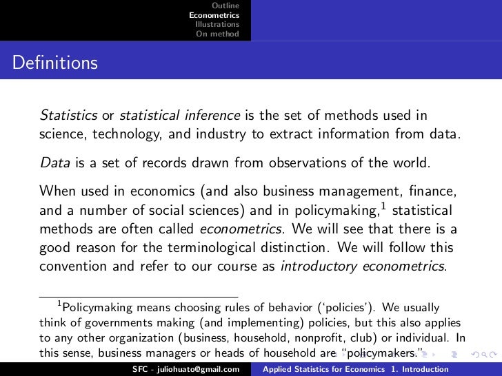 applied statistics