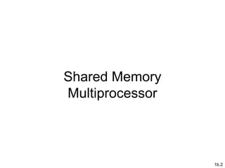 1b.2
Shared Memory
Multiprocessor
 