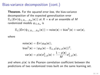 Bias-variance decomposition 
7 / 14 
 