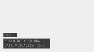 CREATE

BUILDING YOUR OWN
DATA VISUALISATIONS
 