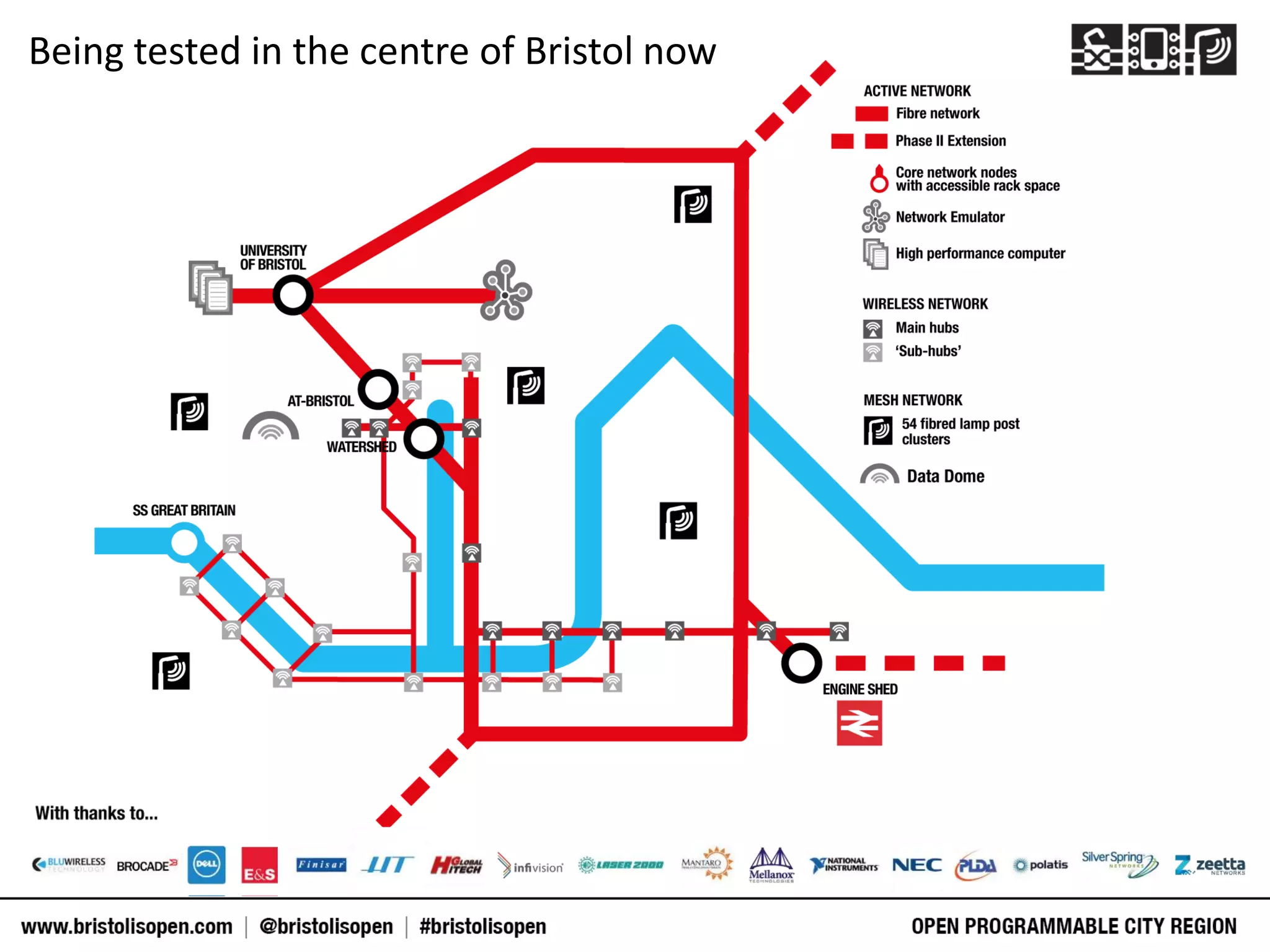 Being tested in the centre of Bristol now
 