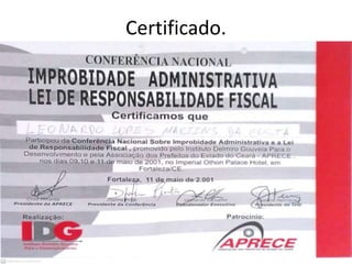 Certificado.
 