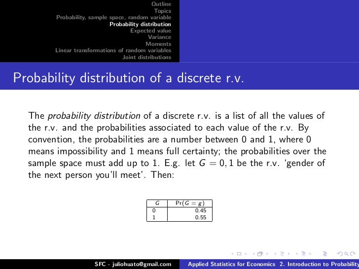 Statistics - Probability theory 1