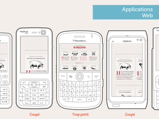 Applications
                             Web




Coupé   Trop petit    Coupé
 