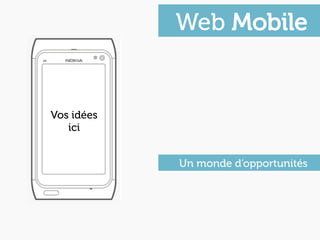 Web Mobile


Vos idées
   ici


            Un monde d’opportunités
 