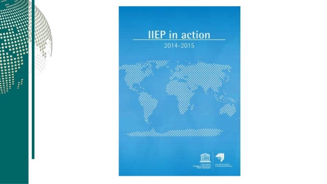 IIEP chair Birger Fredriksen presents during the 38th session of the UNESCO General Conference Slide 2