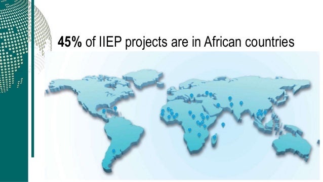 IIEP chair Birger Fredriksen presents during the 38th session of the UNESCO General Conference Slide 4