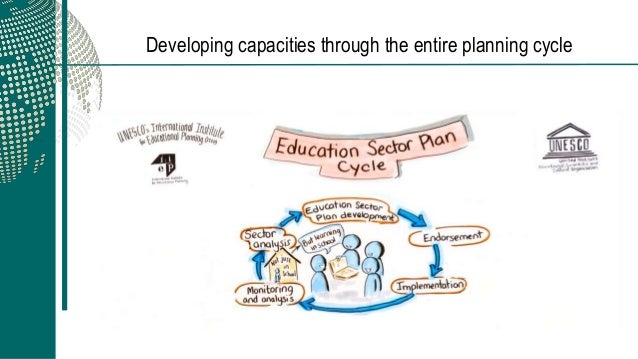 IIEP chair Birger Fredriksen presents during the 38th session of the UNESCO General Conference Slide 5
