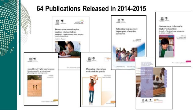 IIEP chair Birger Fredriksen presents during the 38th session of the UNESCO General Conference Slide 7