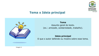 Como Identificar o Tema de um Texto Literário e Outros Gêneros | PPTX