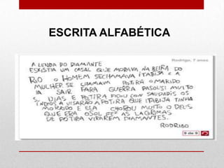 ESCRITA ALFABÉTICA
 