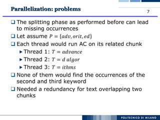 Aho-Corasick algorithm parallelization | PDF