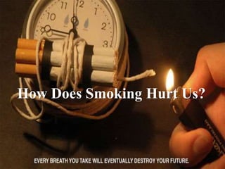 Reasons to Quit
 Peer pressure (fewer smokers)
 Fewer places to smoke
 Don’t like it anymore
 Sick of it
 