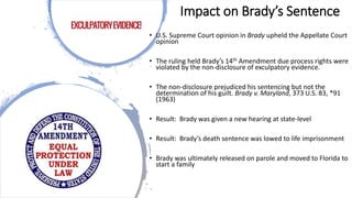 AJ103_Brady v. Maryland (1963) | PPTX