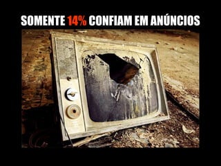 SOMENTE  14%  CONFIAM EM ANÚNCIOS 