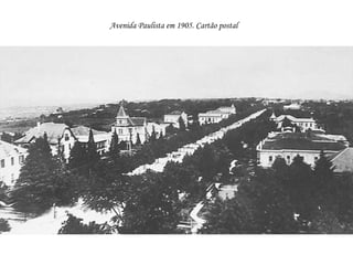 Avenida Paulista em 1905. Cartão postal   