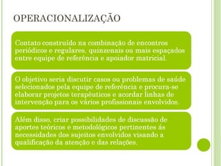 OPERACIONALIZAÇÃO 
