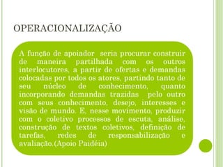OPERACIONALIZAÇÃO 