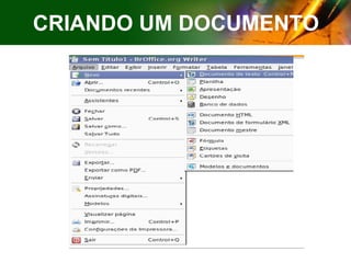 CRIANDO UM DOCUMENTO 