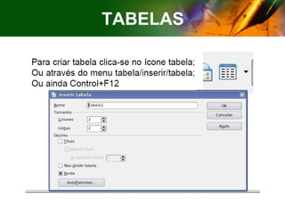 TABELAS 