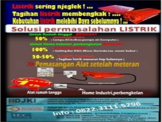 Alat Penambah Daya Listrik Sulawesi Utara – 0822.3111.5796