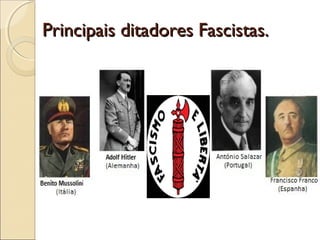 Principais ditadores Fascistas.Principais ditadores Fascistas.
 