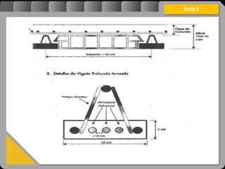 Atravésdoprojetoestruturalessasforçassãoimpedidasdeatingirumaconcentraçãodestrutivae
sãomantidasemcontrole.
Parte II
 