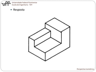 Universidade Federal Fluminense
Escola de Engenharia - TDT
 Resposta
Perspectiva Isométrica
 