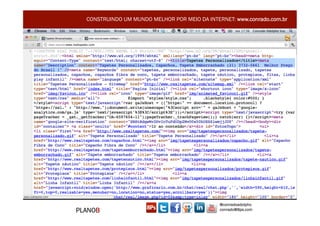CONSTRUINDO UM MUNDO MELHOR POR MEIO DA INTERNET: www.conrado.com.br




                                               @conradoadolpho
PLANOB                                         conrado@8ps.com
 
