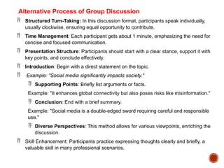 What is Group Discussion and Processes involved | PPTX