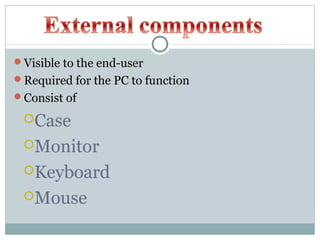 Identifying the parts of the computer system ( Computer Box) | PPTX