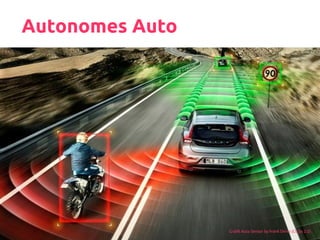 Autonomes Auto
Graifk Auto Sensor by Frank Derks (CC by 2.0)
 